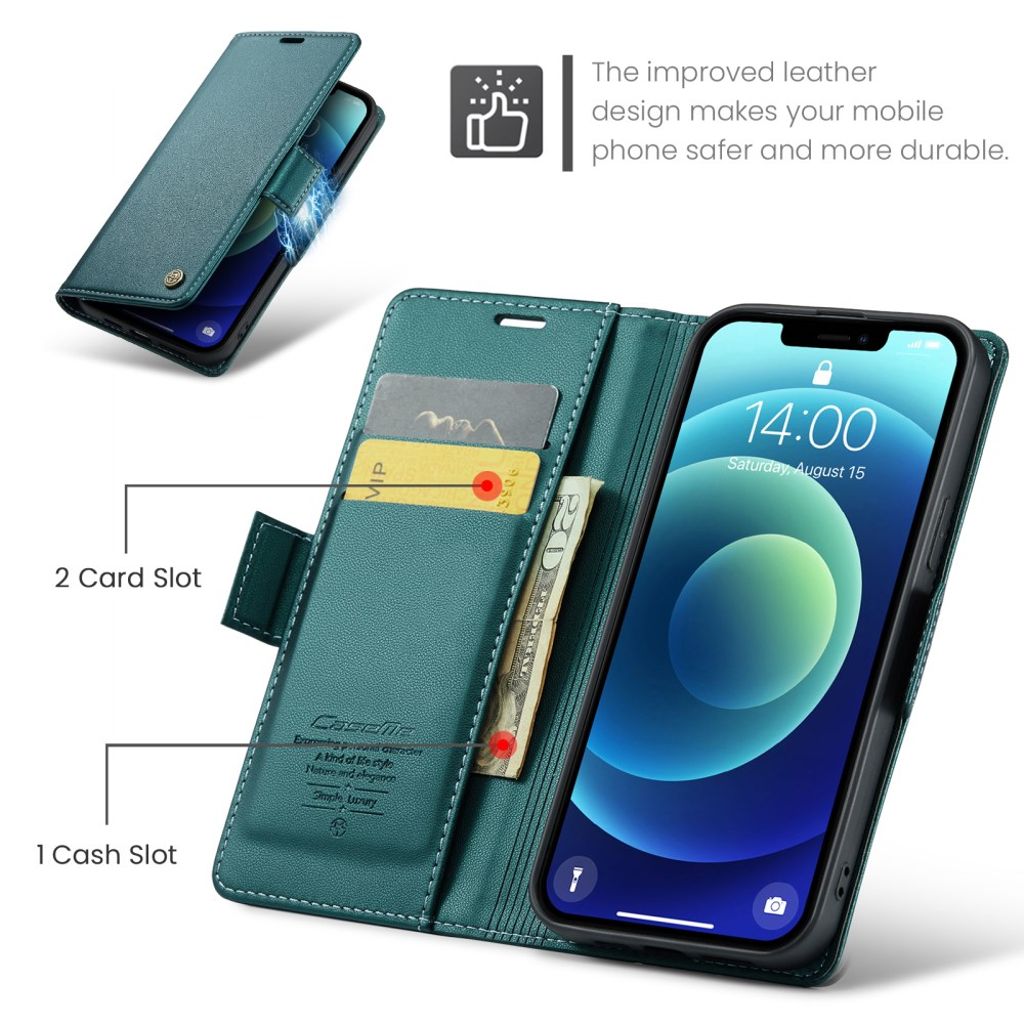 CaseMe iPhone 12 Mini Fodral 023 Series Grön