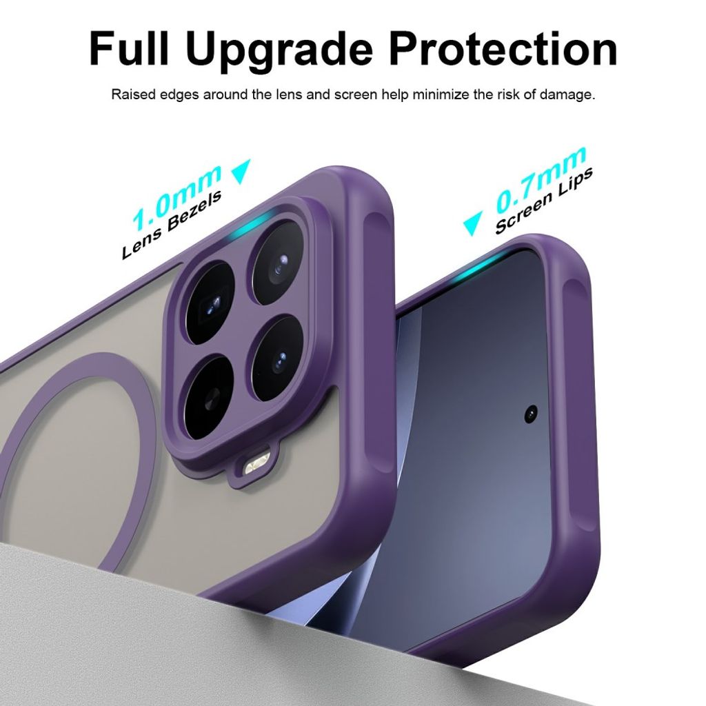 Xiaomi 17T Pro Skal Frostad MagSafe Lila