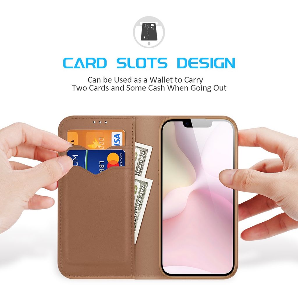 Dux Ducis iPhone 16e/iPhone 17e Fodral Hivo Series Brun