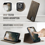 CaseMe iPhone 13 Fodral C49 Series Brun