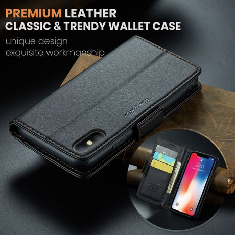 CaseMe iPhone Xs Max Fodral 023 Series Svart