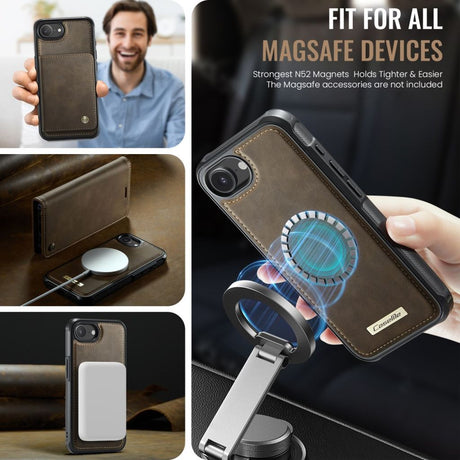 CaseMe iPhone 16e/iPhone 17e Fodral C49 Series Brun