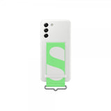 Samsung Original Galaxy S21 FE Skal Silicone Cover with Strap Vit