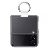 Samsung Original Galaxy Z Flip 4 Skal Clear Cover with Ring Transparent