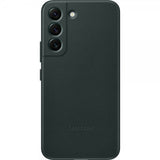 Samsung Original Galaxy S22 Skal Leather Cover Grön