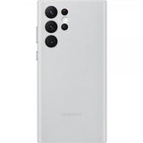 Samsung Original Galaxy S22 Ultra Skal Leather Cover Light Gray