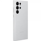 Samsung Original Galaxy S22 Ultra Skal Leather Cover Light Gray