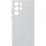 Samsung Original Galaxy S22 Ultra Skal Leather Cover Light Gray