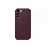 Samsung Original Galaxy S22 Fodral Smart Clear View Cover Burgundy