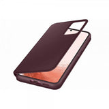 Samsung Original Galaxy S22 Fodral Smart Clear View Cover Burgundy
