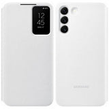 Samsung Original Galaxy S22 Plus Fodral Smart Clear View Cover Vit