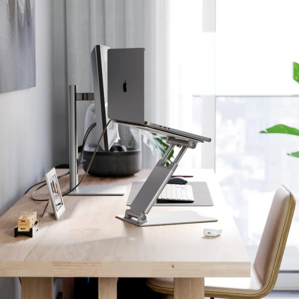 Alogic Datorstativ Elite Plus Adjustable Laptop Riser Silver