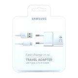Samsung EP-TA20EWE Laddningsadapter + USB Type-C Kabel 1.2m Vit