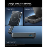 Spigen Essential 2-i-1 Vikbar Laddningsstation MagSafe Qi2 25W
