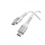 Spigen Essential Kabel Fabric USB-C/USB-C 100W 1m Vit