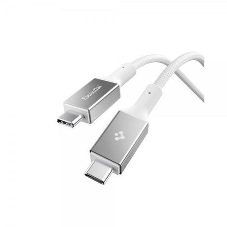 Spigen Essential Kabel Fabric USB-C/USB-C 240W 1.5m Vit