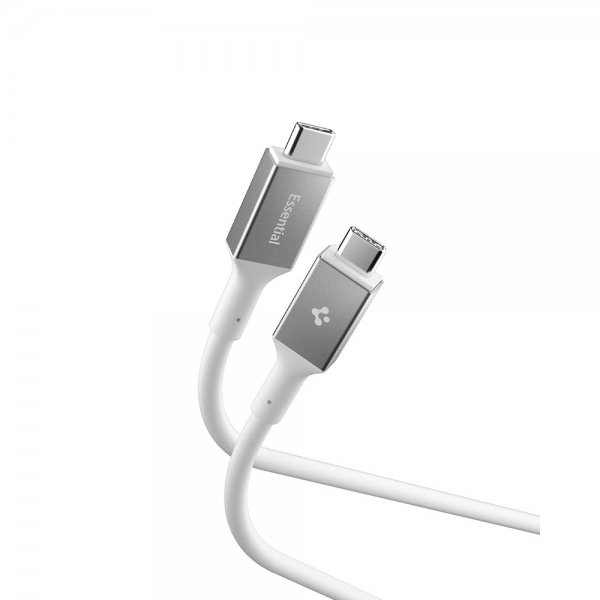 Spigen Essential Kabel USB-C till USB-C 240W 1.2m Vit