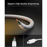 Spigen Essential Kabel USB-C till USB-C 60W 1m Vit