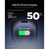 Spigen Essential Laddare 20W USB-C Vit