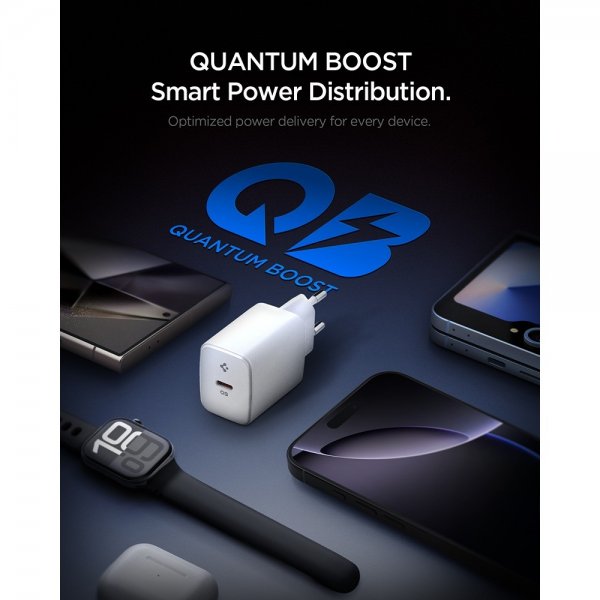 Spigen Essential Laddare 20W USB-C Vit