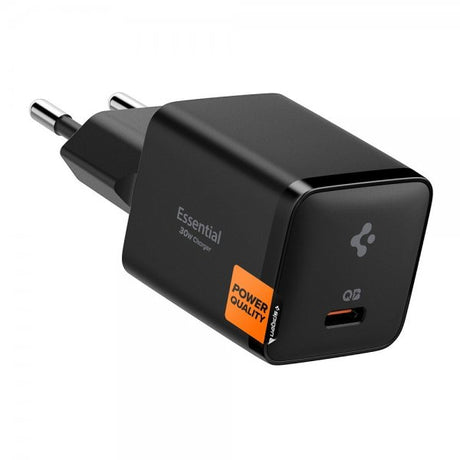 Spigen Essential Laddare 30W USB-C Svart