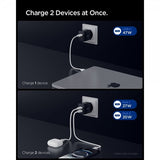 Spigen Essential Laddare 47W 2xUSB-C Svart