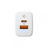 Spigen Essential Laddare USB-C/USB-A 20W Vit