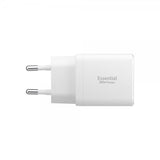 Spigen Essential Laddare USB-C/USB-A 20W Vit