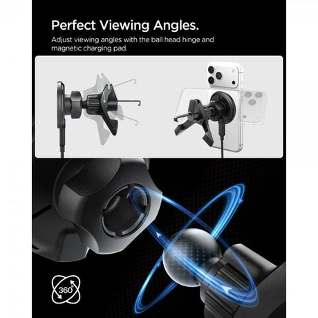 Spigen Essential MagSafe-bilhållare Qi2 15W Hook Car Mount