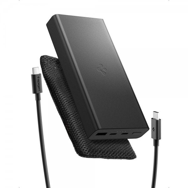 Spigen Essential Powerbank 20 000 mAh 30W Svart