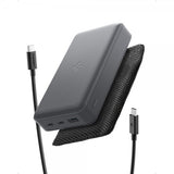 Spigen Essential Powerbank 30 000 mAh 30W Grå