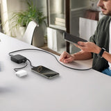 Spigen Essential Powerbank med inbyggd Kabel 10 000 mAh 30W Svart