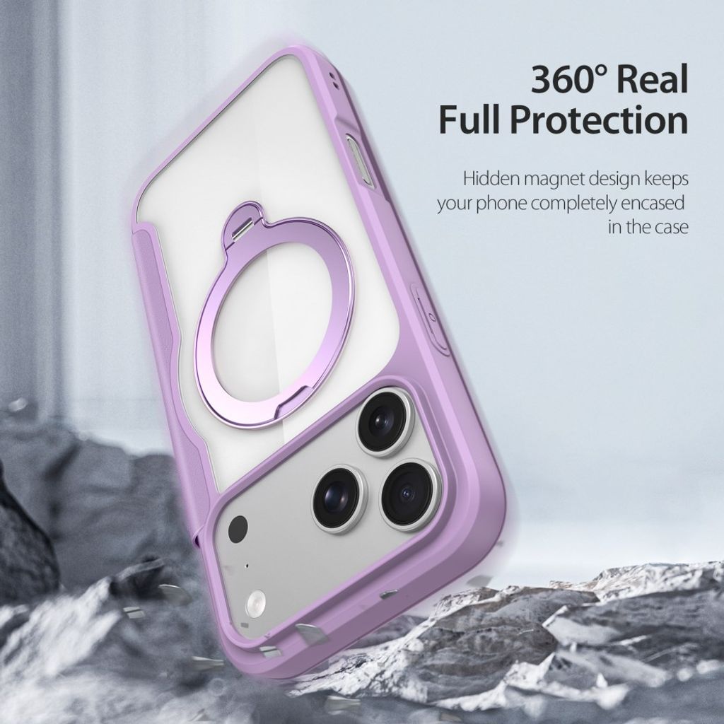 Dux Ducis iPhone 17 Pro Max/18 Pro Max Fodral Skin X Pro Series Kickstand MagSafe Lila