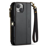 CaseMe iPhone 15 Fodral C36 Series Svart