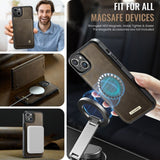 CaseMe iPhone 15 Fodral C49 Series Brun
