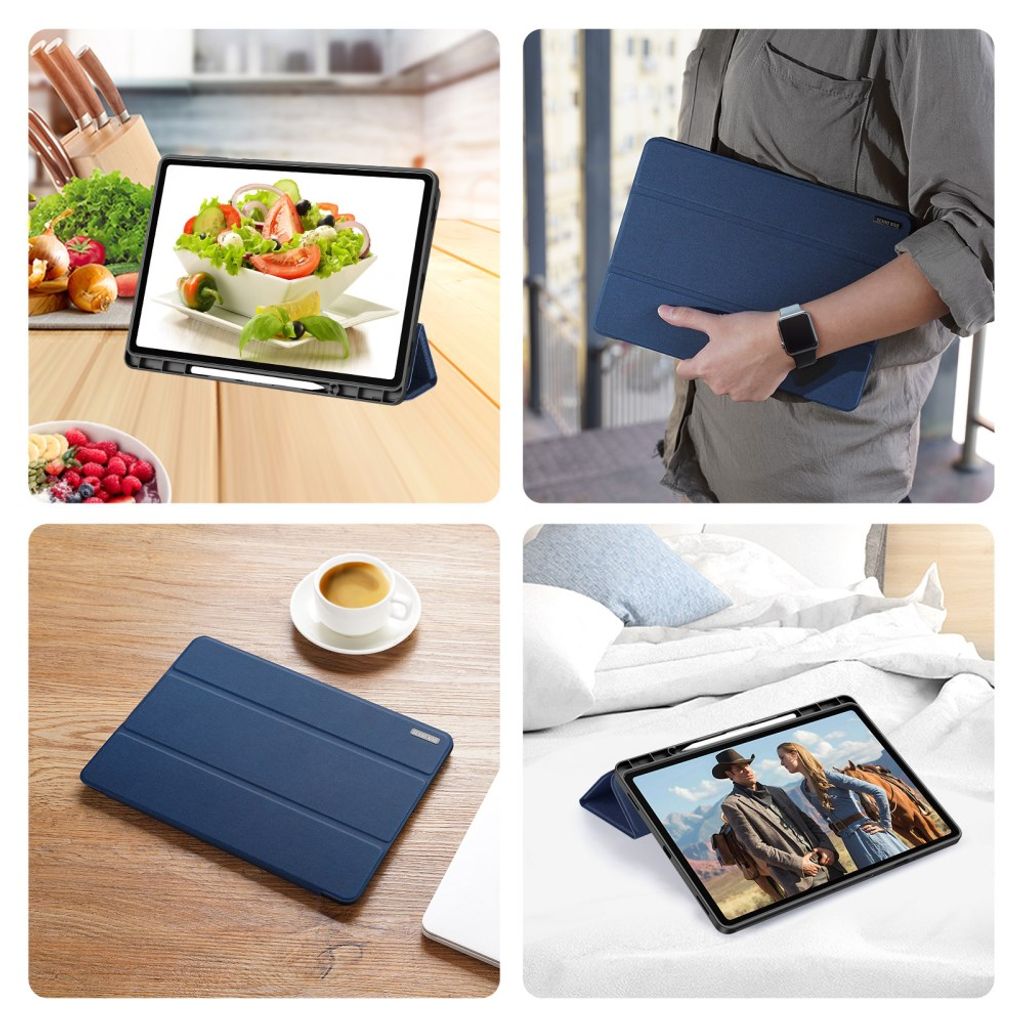 Dux Ducis Samsung Galaxy Tab S12 Plus Fodral DOMO Series Blå