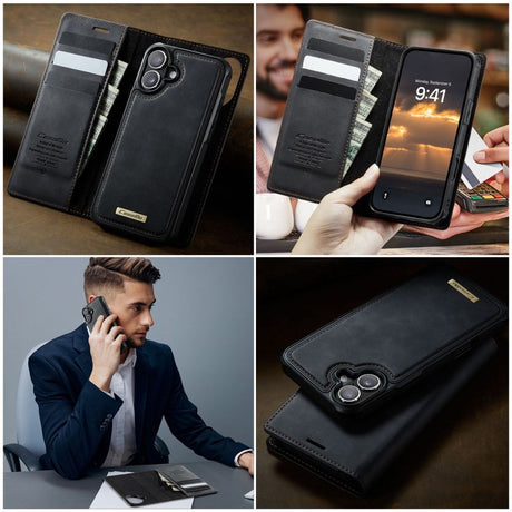 CaseMe iPhone 17 Fodral C49 Series Svart