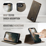 CaseMe iPhone 16e/iPhone 17e Fodral C49 Series Brun
