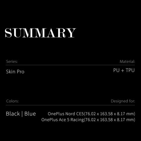Dux Ducis OnePlus Nord CE5 Fodral Skin Pro Series Blå