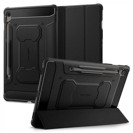Spigen Samsung Galaxy Tab S10 FE Plus Fodral Rugged Armor Pro Matte Black