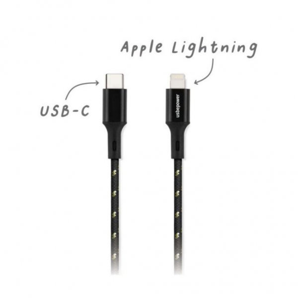 Usbepower EVERTEK XXL Kabel USB-C till Lightning 2.5m