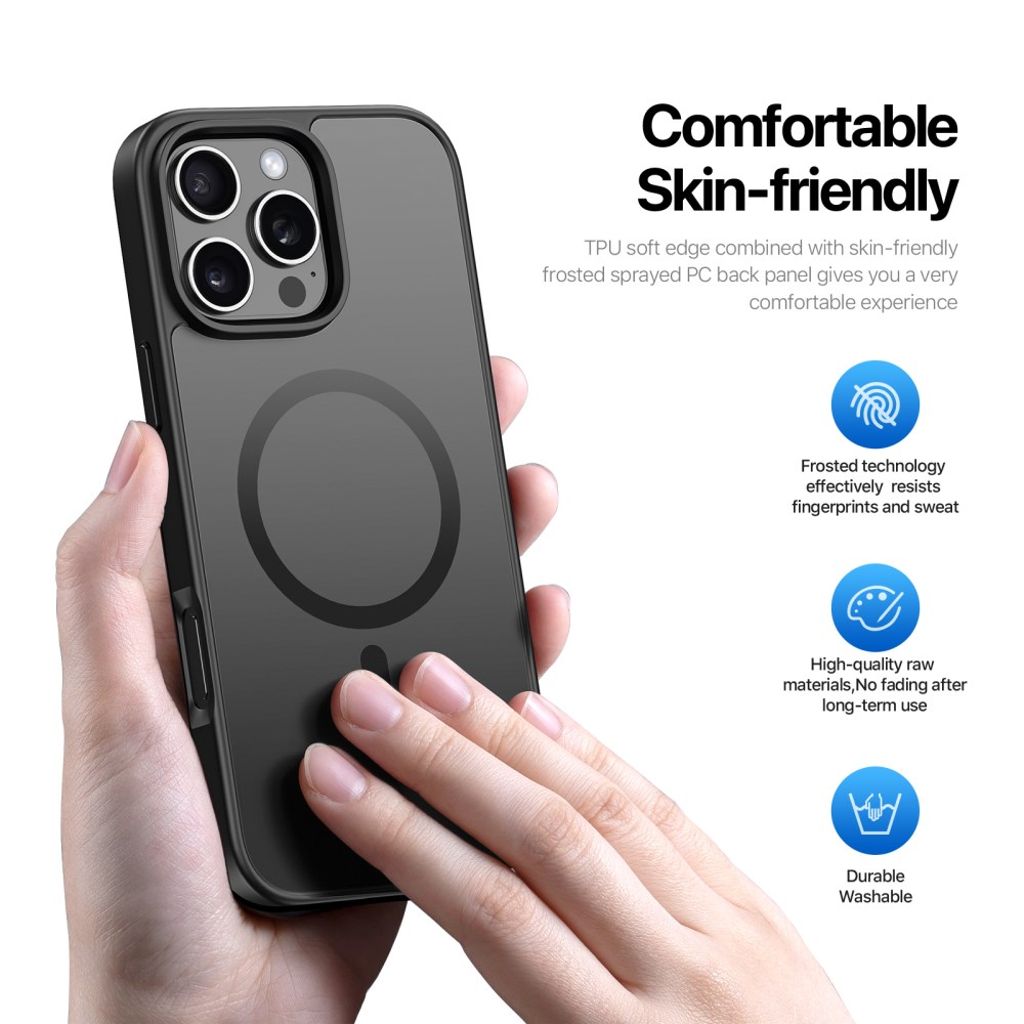 Dux Ducis iPhone 16 Pro Skal Yind Series MagSafe Svart