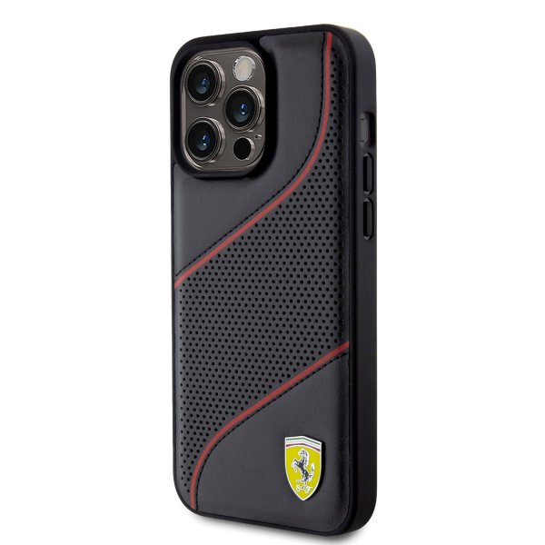 Ferrari iPhone 15 Pro Max Skal Perforerad Svart