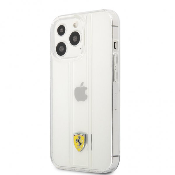Ferrari iPhone 13 Pro Skal 3D Stripes Transparent