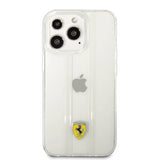 Ferrari iPhone 13 Pro Skal 3D Stripes Transparent