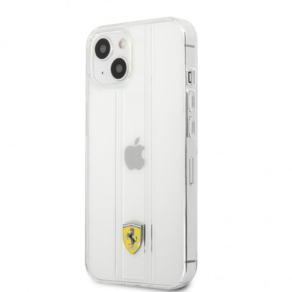 Ferrari iPhone 13 Mini Skal 3D Stripes Transparent