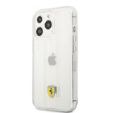 Ferrari iPhone 13 Pro Max Skal 3D Stripes Transparent