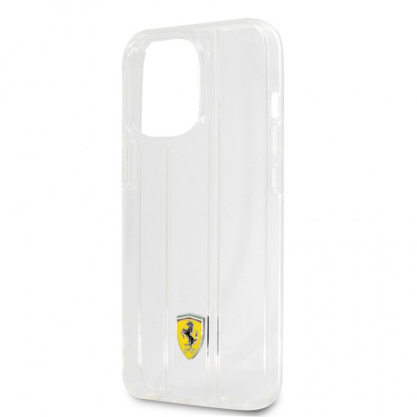Ferrari iPhone 13 Pro Max Skal 3D Stripes Transparent