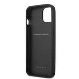 Ferrari iPhone 13 Mini Skal Carbon Effect Metal Logo Vertical Stripe Svart