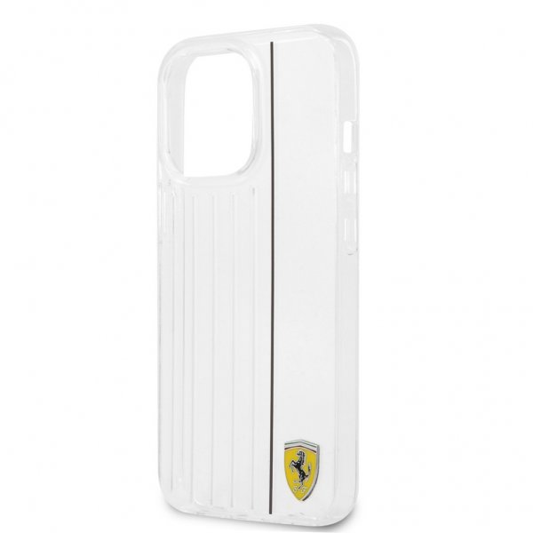 Ferrari iPhone 13 Pro Max Skal 3D Lines Svart Transparent
